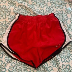 Nike red shorts